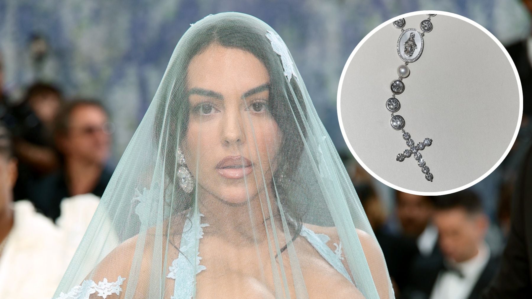 Georgina Rodríguez se hizo su propio rosario a base de fe y 7 millones de euros para ir a la Met Gala