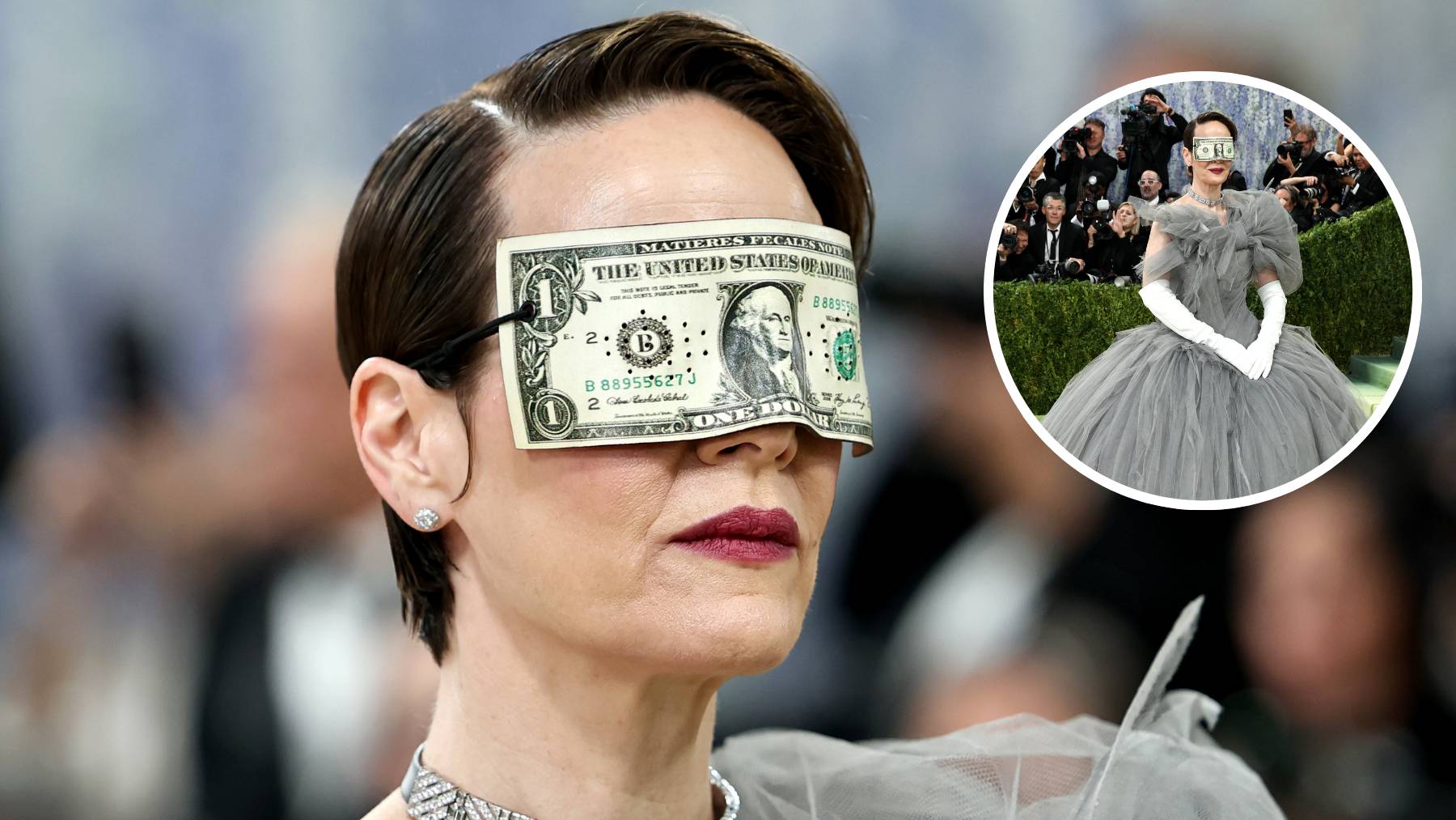 Sarah Paulson, cegada por el dinero… ¿consiguió verse en el espejo antes de llegar a la Met Gala?
