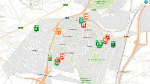 precio gasolina 11 mayo Madrid
