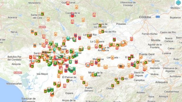 precio gasolina 8 mayo Andaluc&iacute;a