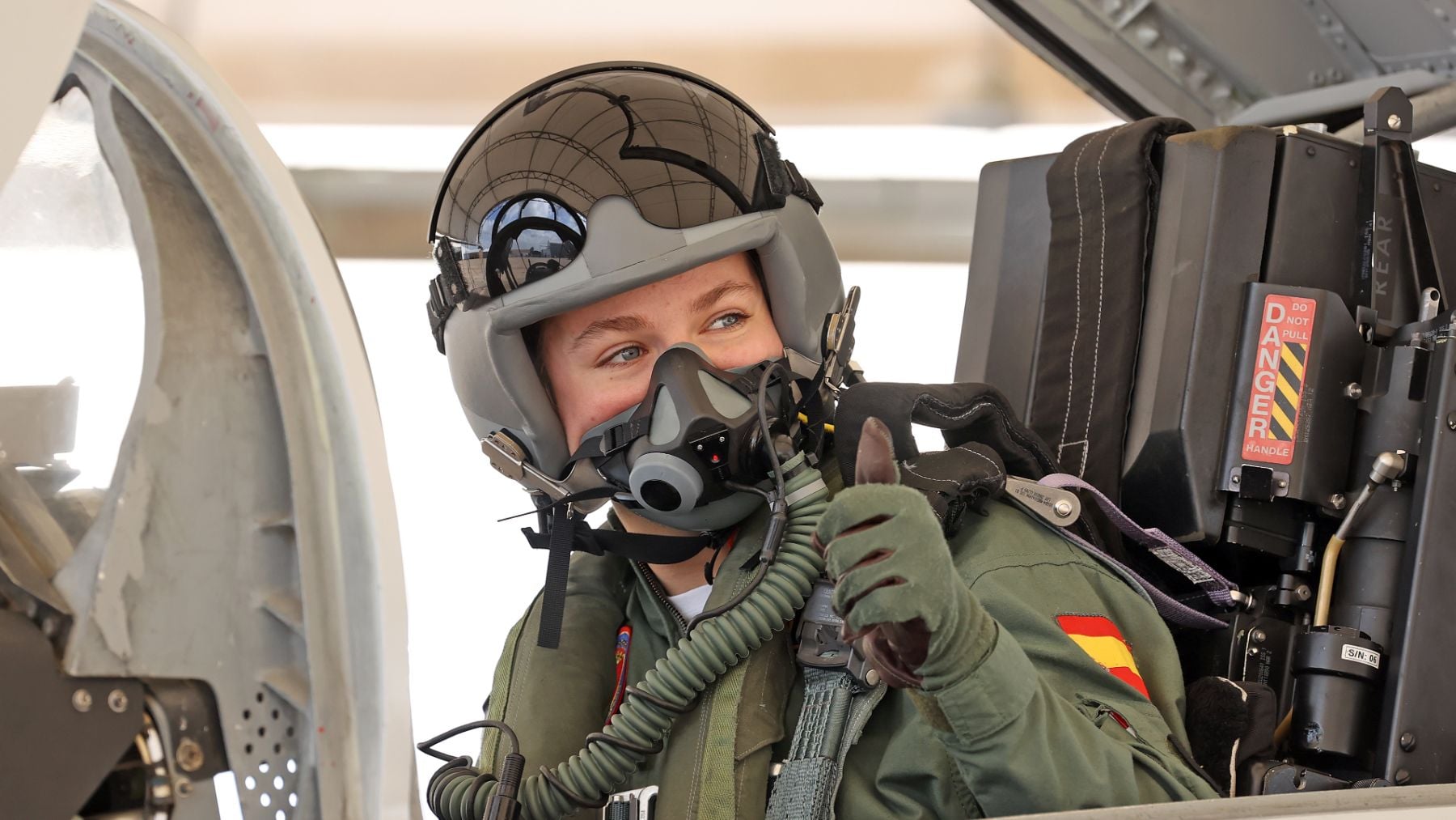 Las imágenes de la Princesa Leonor volando en un F-5 durante su instrucción en el Ejército del Aire
