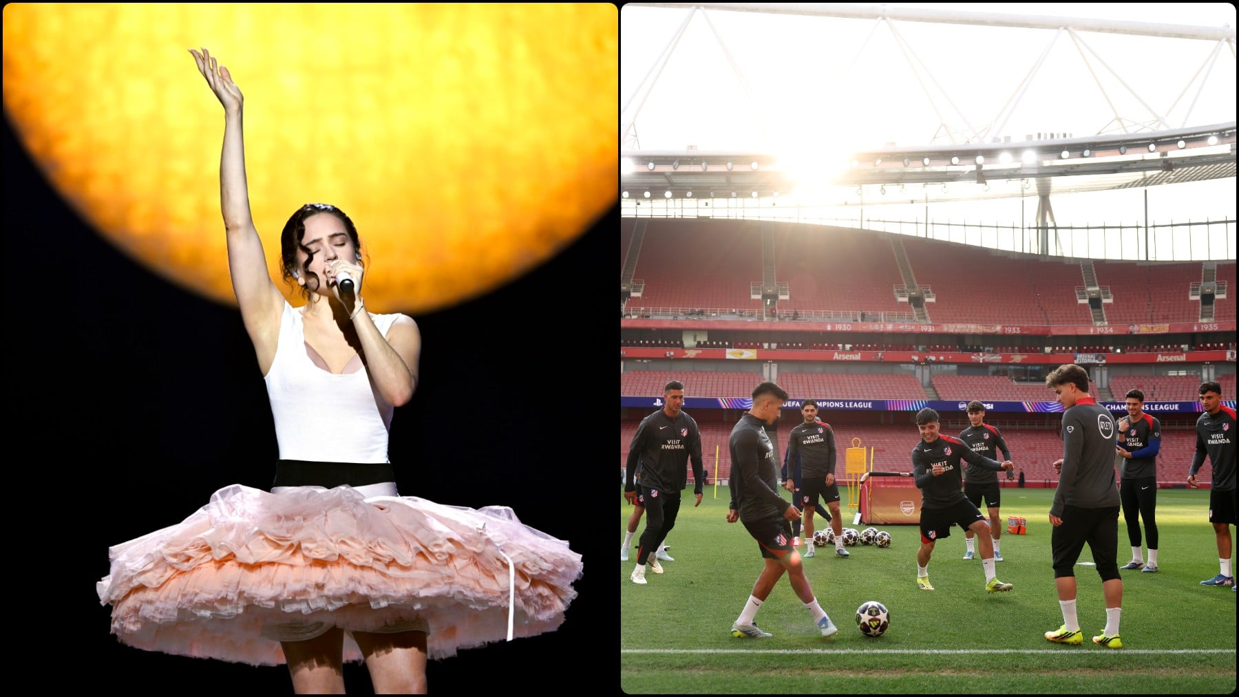 Rosalía contraprograma el partido del Atlético con un concierto en Londres a la misma hora