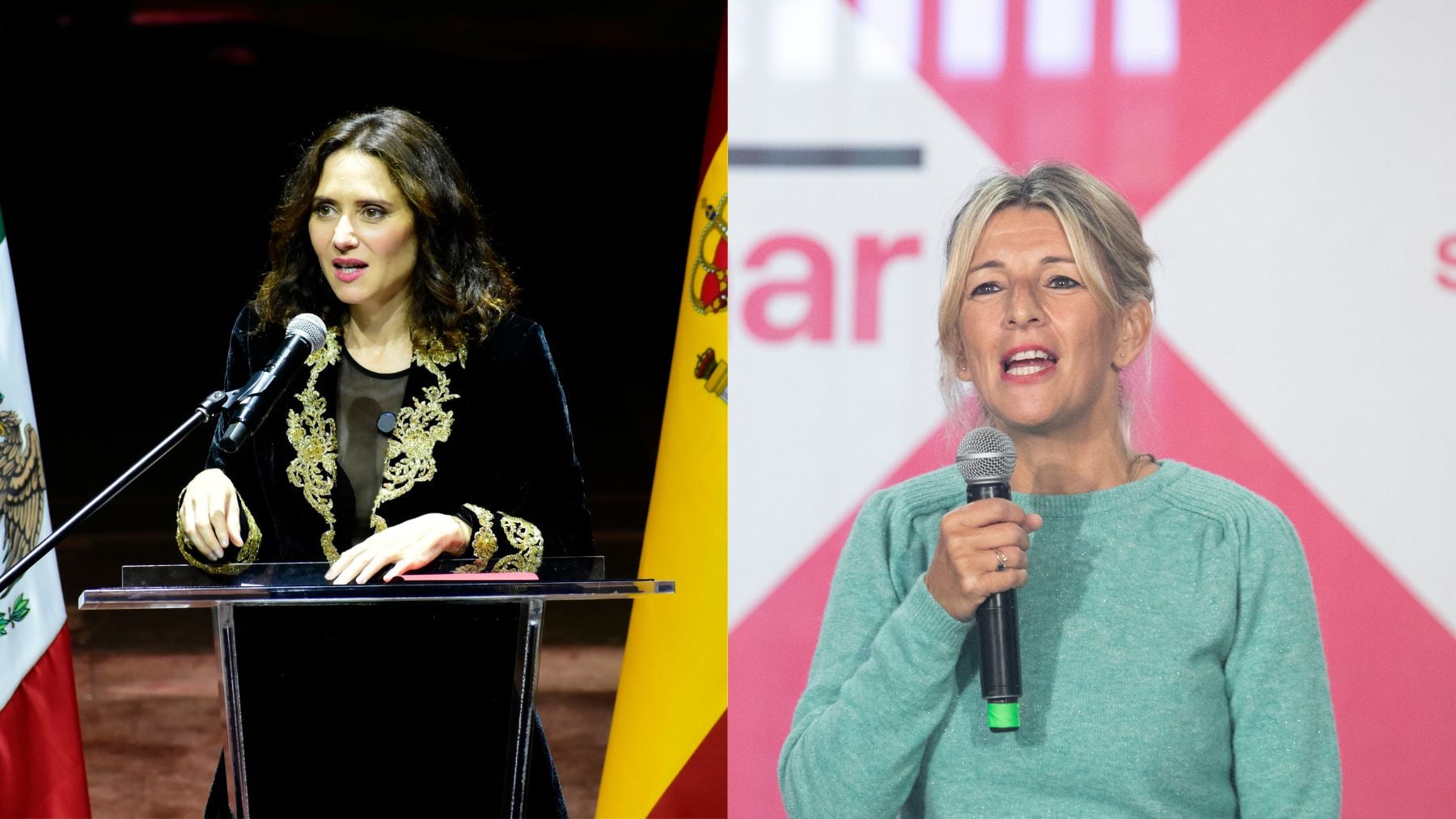 El Gobierno ataca a Ayuso por su viaje a México pero calla ante los 25 viajes al extranjero de Yolanda Díaz en un año