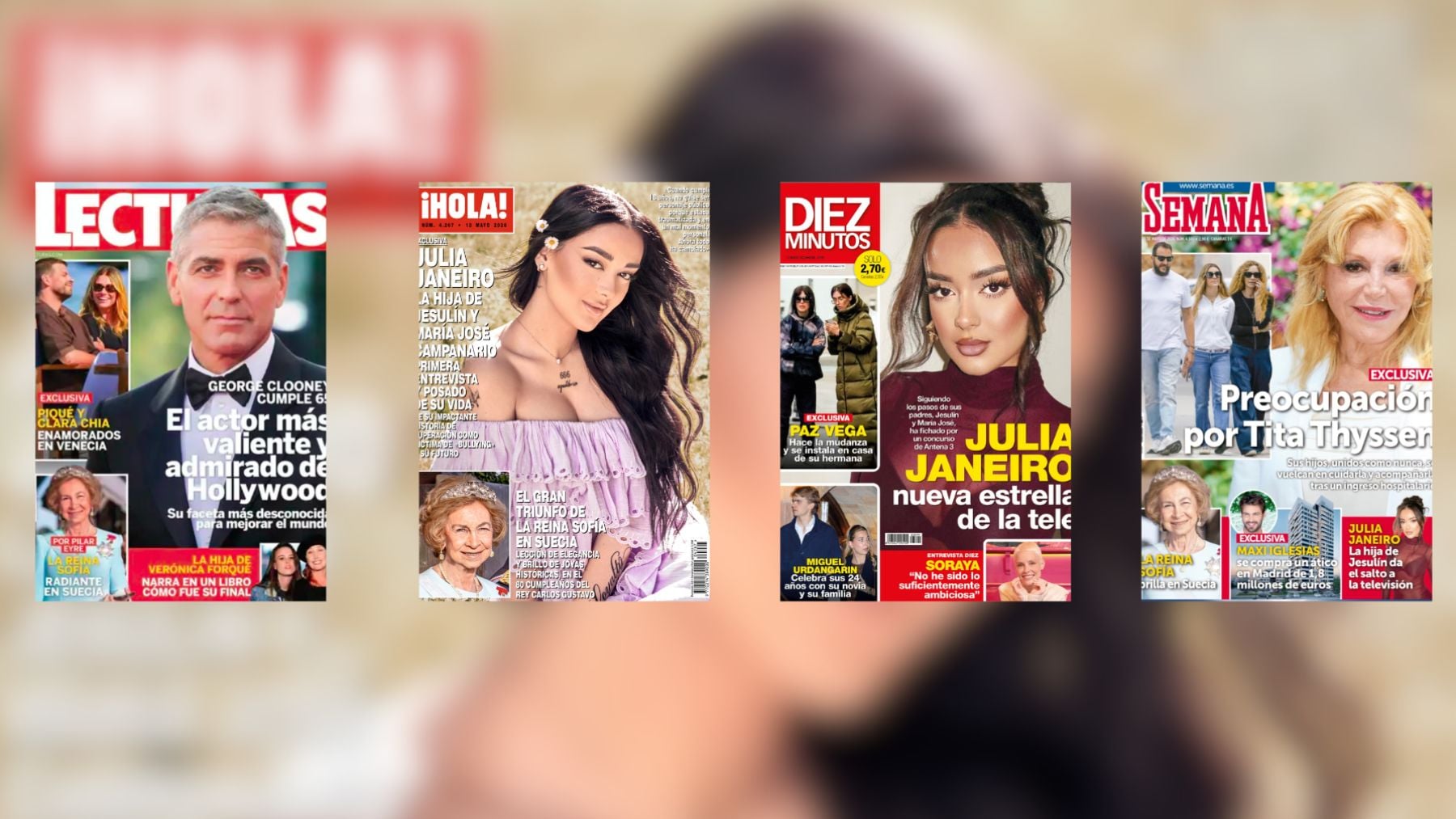 Las portadas de las revistas de corazón: la hija de Jesulín y María José Campanario concede su primera entrevista, el ingreso de la baronesa Thyssen…