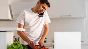 Cocina, prisa, plato, chef, truco
