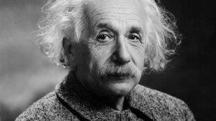 Albert Einstein. Fotografía: Orren Jack Turner, Public domain, vía Wikimedia Commons