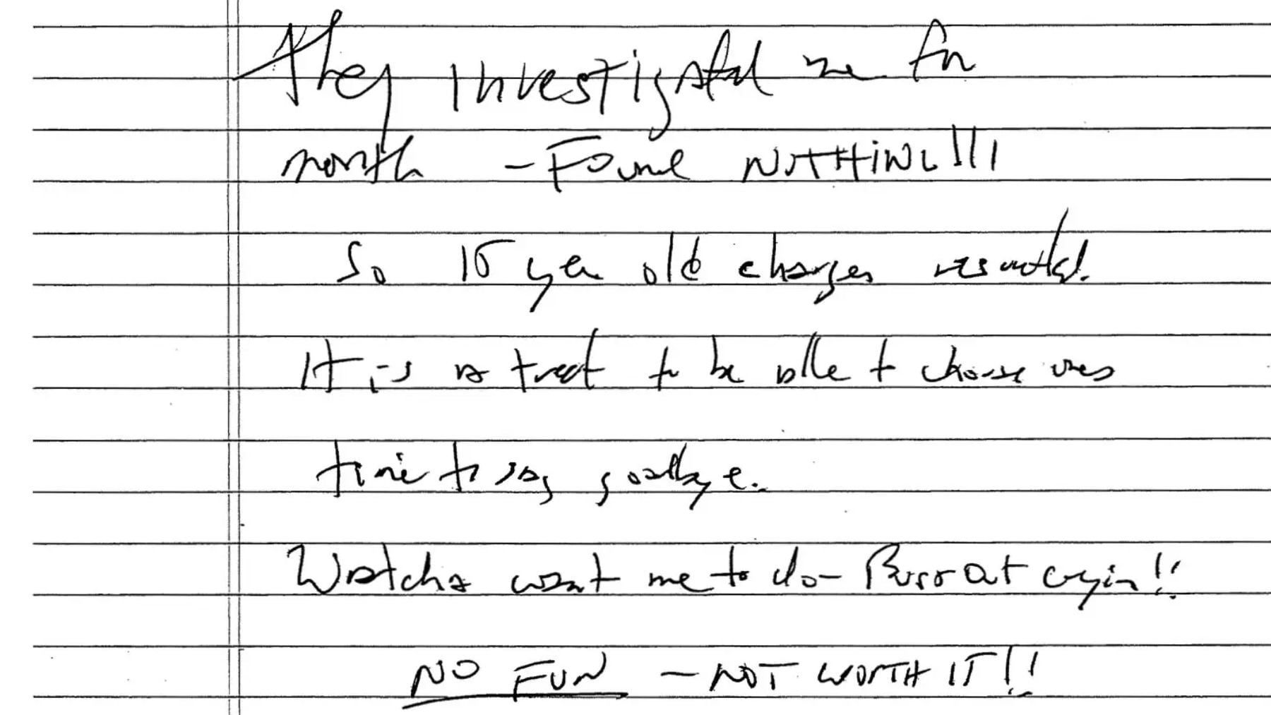 Un juez publica la nota de suicidio de Jeffrey Epstein: ¿Qué queréis que haga? ¡Me pongo a llorar!