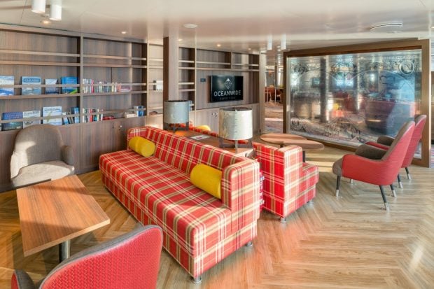Imagen del interior del crucero MV Hondius (Oceanwide Expeditions).