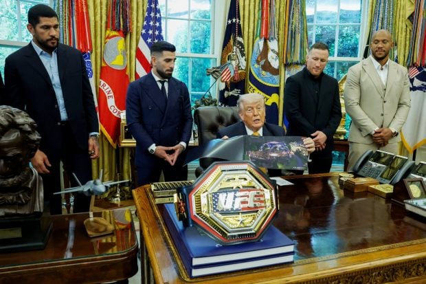 Ilia Topuria y Donald Trump en la Casa Blanca