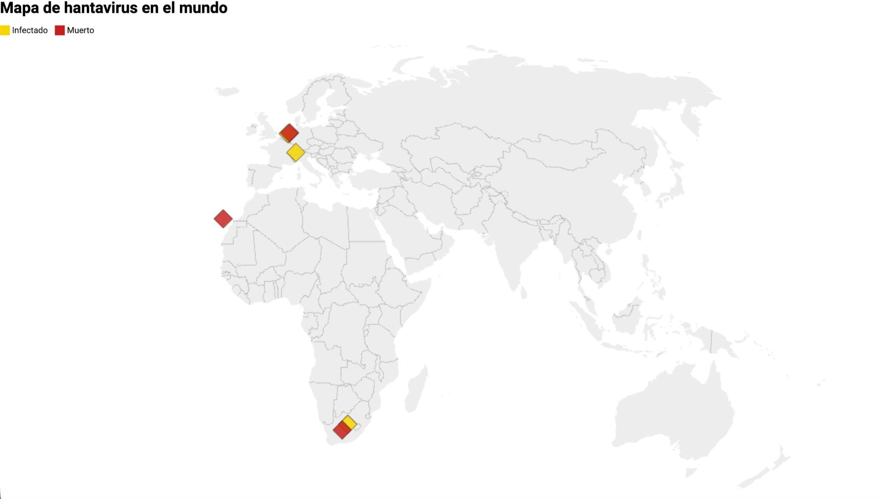 Mapa del brote de hantavirus: ¿dónde están los contagiados y cuántas personas han fallecido?
