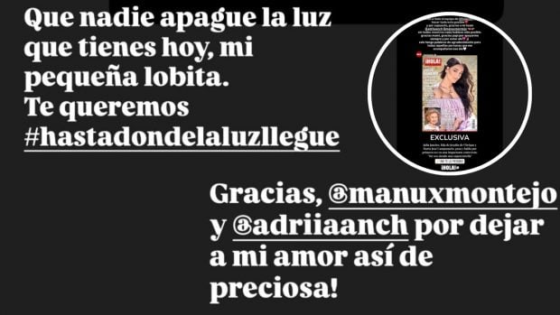 Mar&iacute;a Jos&eacute; Campanario reacciona a la portada de su hija, Julia Janeiro. (Foto: Redes Sociales)