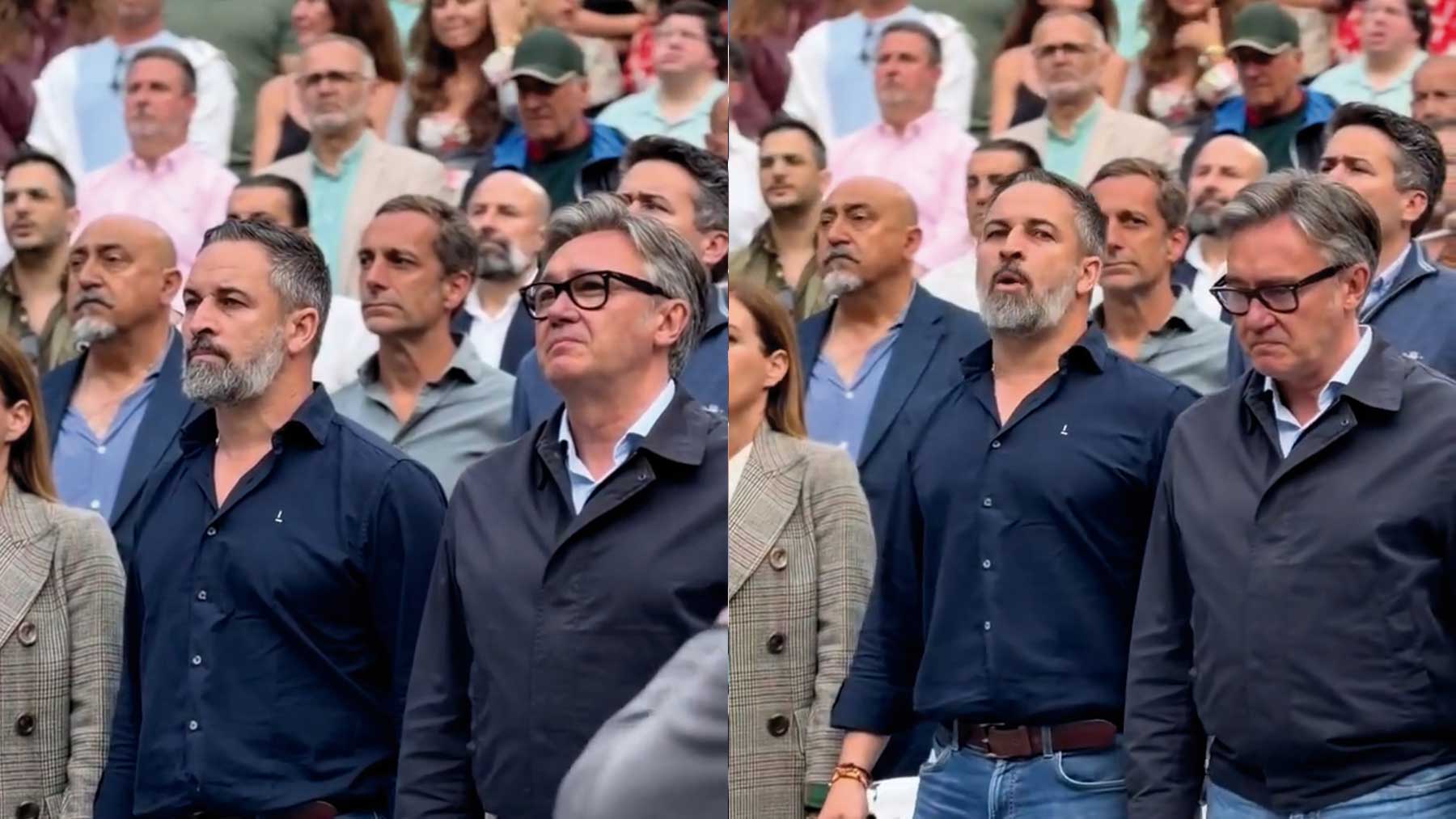 Gavira emocionado al grito de ¡VIVA LA GUARDIA CIVIL! de Abascal: No pararemos hasta hacer justicia