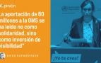 Mónica García, 60 millones y un billete a la OMS