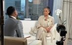 Isabel Pantoja en la entrevista de Nueva York