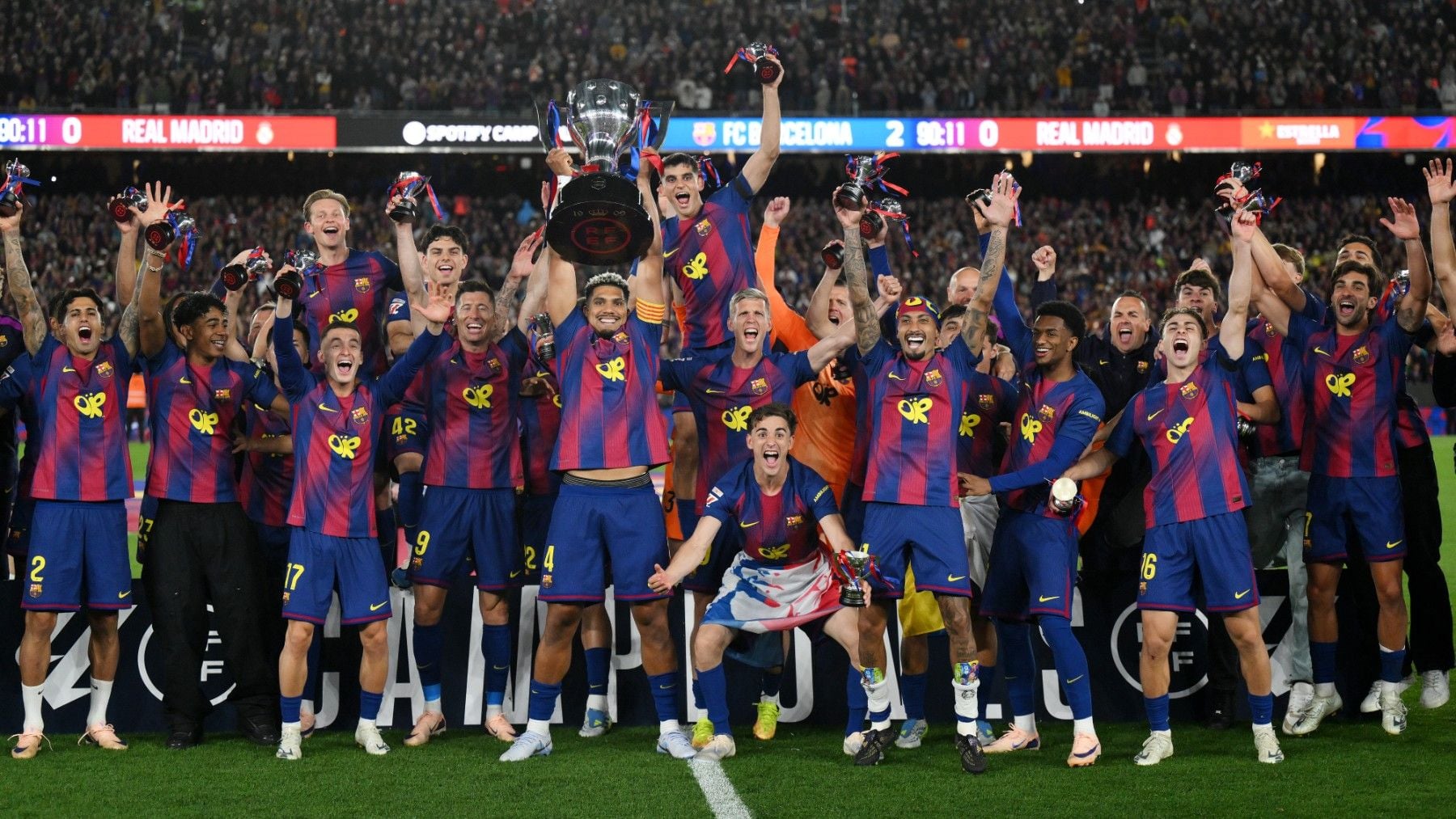 El Barcelona es campeón de Liga.