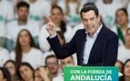 Juanma Moreno anima a rebelarse contra Sánchez: «No voy a permitir que se ponga a los andaluces de rodillas»