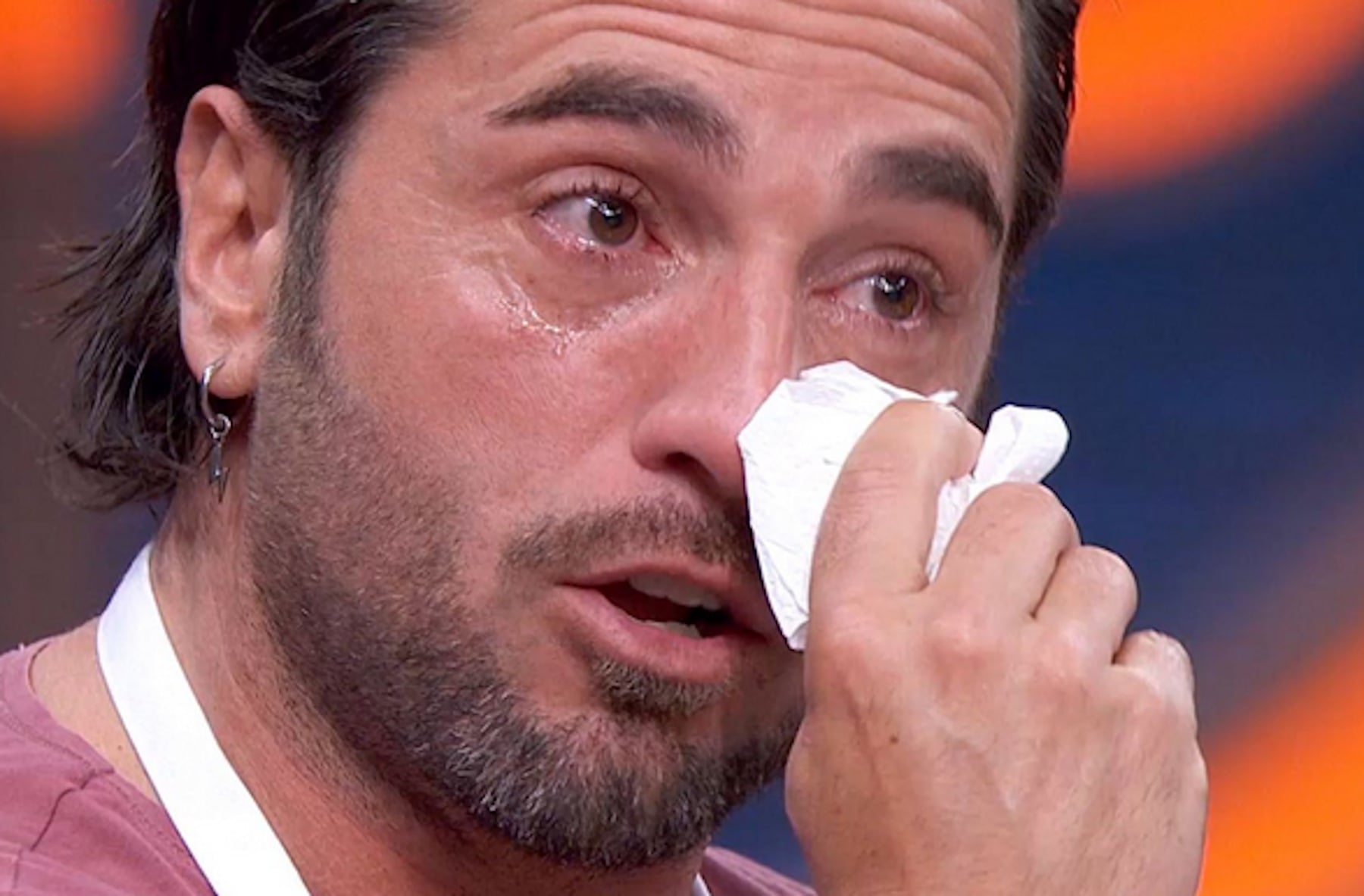 Bustamante llorando. (Foto: TVE)