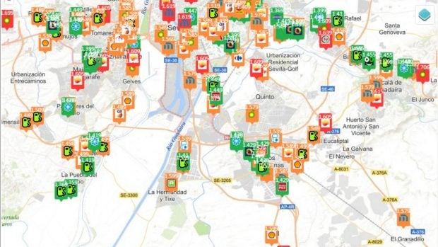 precio gasolina 13 mayo Andaluc&iacute;a