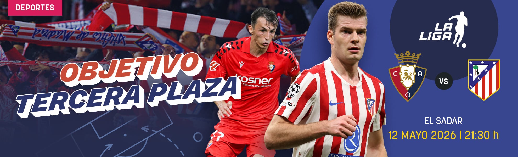 Osasuna - Atlético de Madrid: Objetivo tercera plaza
