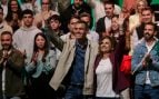 Pedro Sánchez y María Jesçus Montero en un mitin en Andalucía