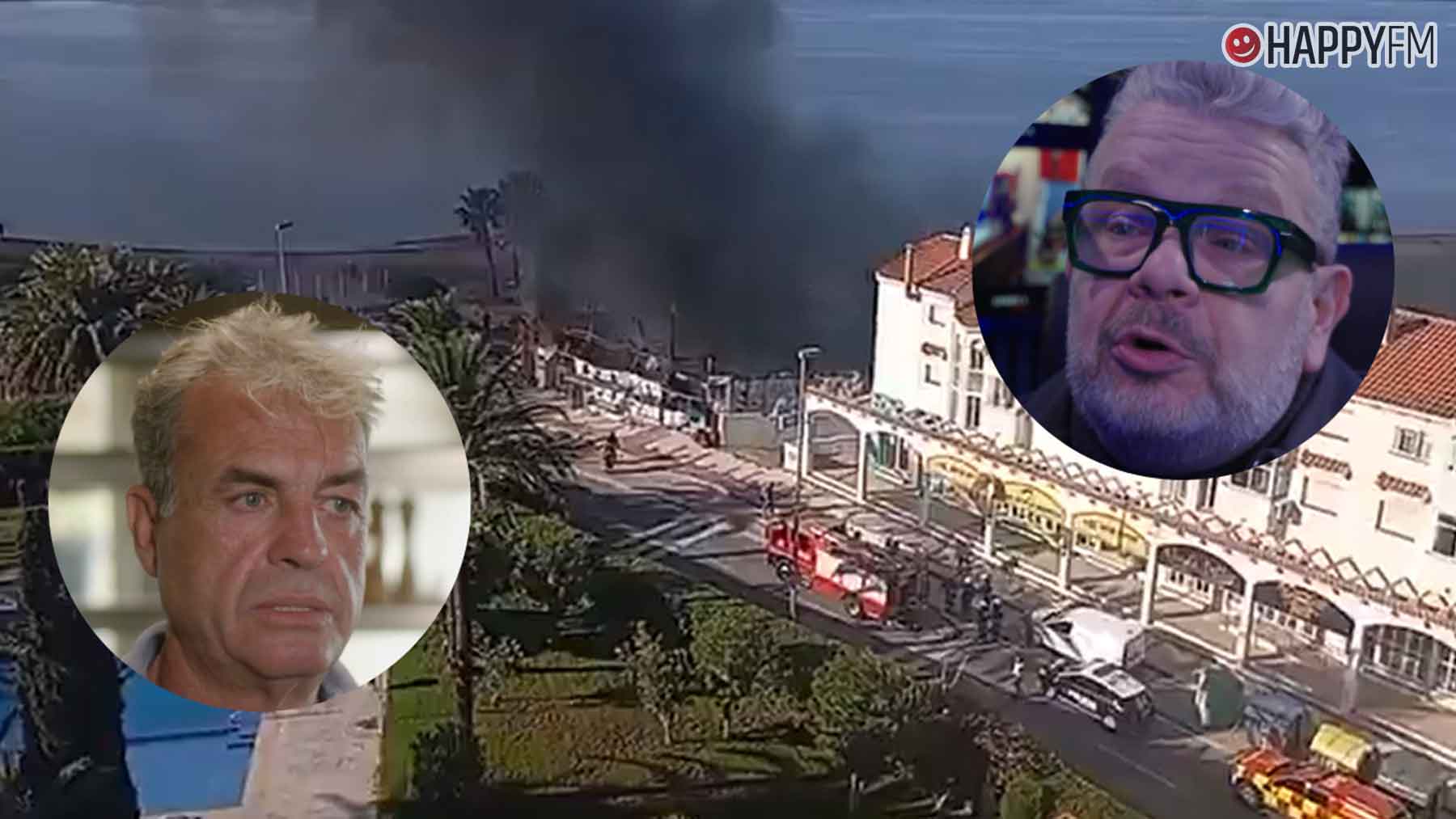Un incendio arrasa el restaurante de La Manga del Mar Menor con el que se estrenó