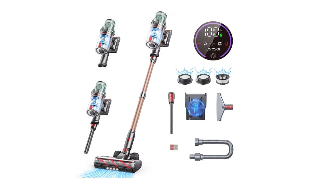 Aspiradora inal&aacute;mbrica Laresar V7 Pro