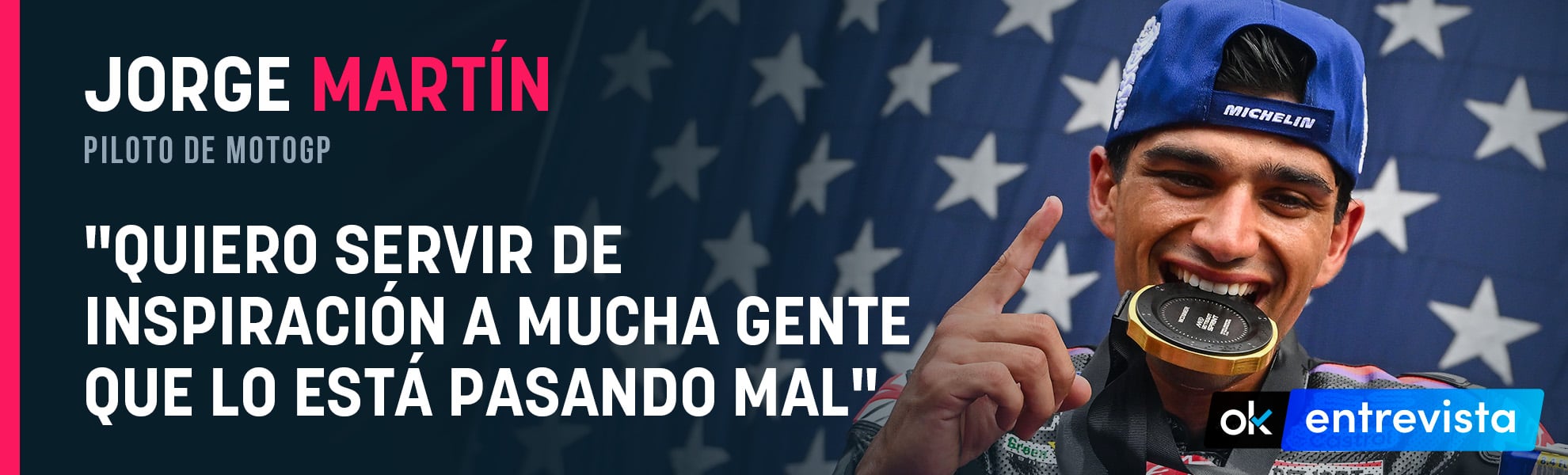 Jorge Martín: Quiero servir de inspiración a mucha gente que lo está pasando mal