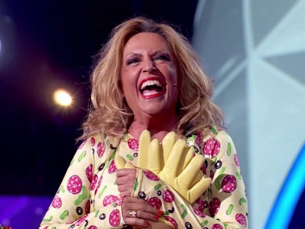 Lydia Lozano era Pizza en Mask Singer 5. (Atresmedia)