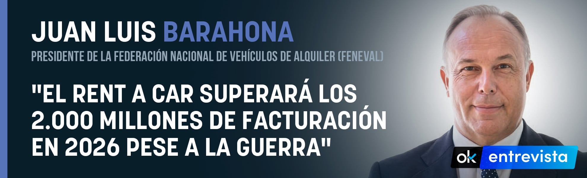 Barahona (Feneval): El rent a car superará los 2.000 millones de facturación en 2026 pese a la guerra