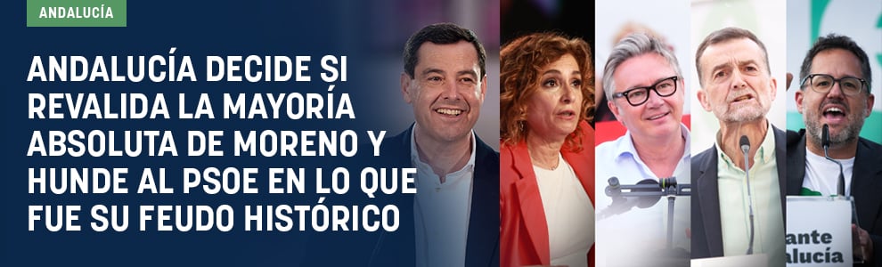 Andalucía decide si revalida la mayoría absoluta de Moreno y hunde al PSOE en lo que fue su feudo histórico