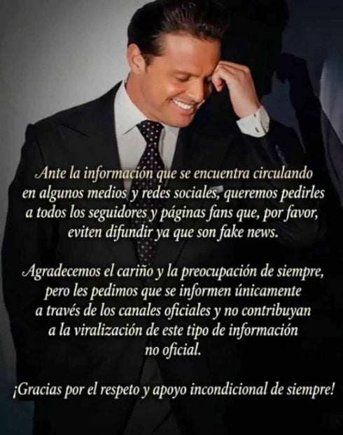 Comunicaco de fans de Luis Miguel