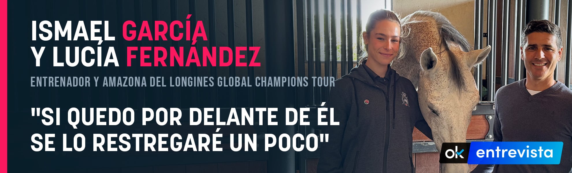 Lucía Fernández desafía a su maestro: Si quedo por delante de él se lo restregaré un poco