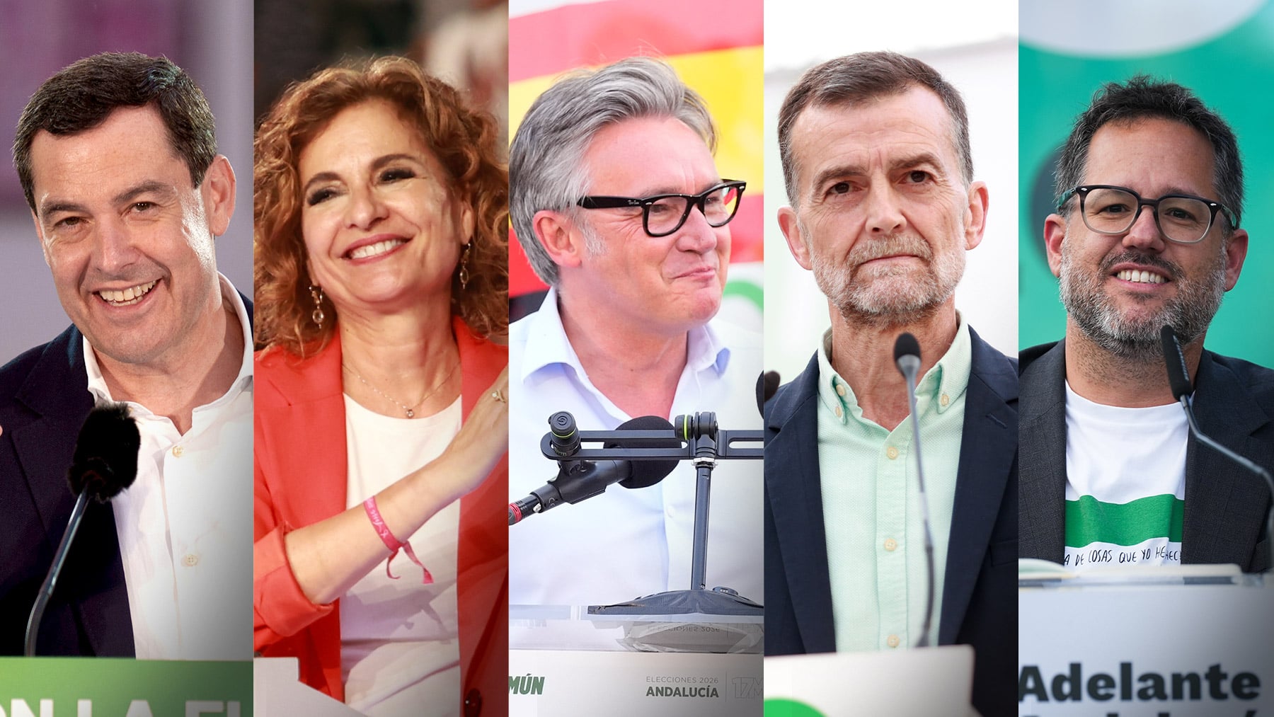 Así pasan los candidatos de Andalucía la jornada de reflexión: aperitivo con amigos, feria de Jerez y paseos por la playa