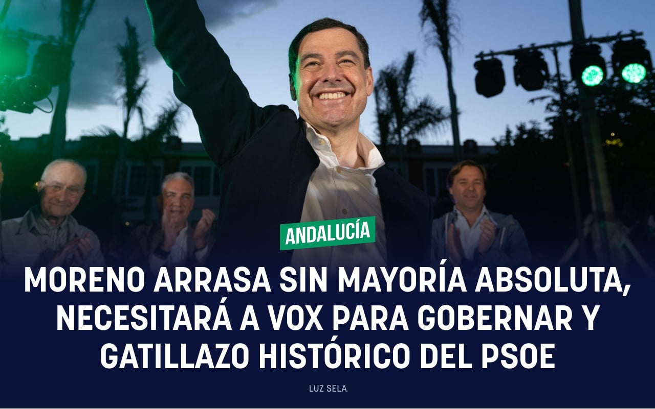 Moreno arrasa sin mayoría absoluta, necesitará a Vox para gobernar y gatillazo histórico del PSOE