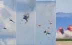 Dos aviones de la Marina de EEUU chocan en pleno vuelo durante un espectáculo aéreo en Idaho