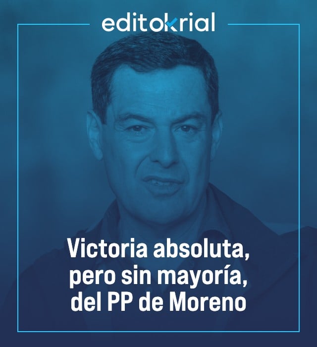 Victoria absoluta, pero sin mayoría, del PP de Moreno