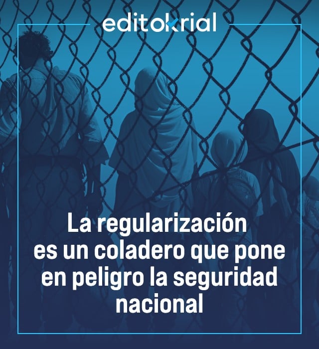 La regularización es un coladero que pone en peligro la seguridad nacional