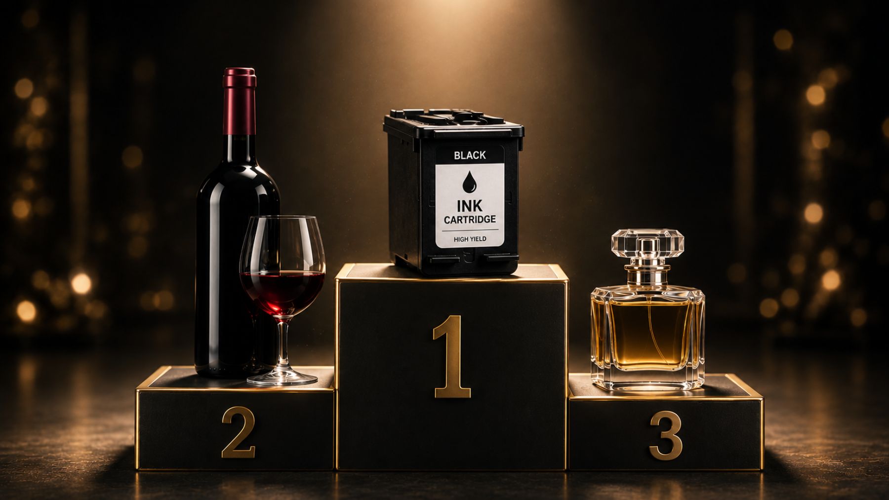 La tinta de impresora puede ser más cara que algunos vinos y perfumes de lujo. Generado por IA.