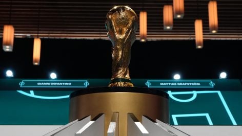 El trofeo del Mundial 2026. (EFE)