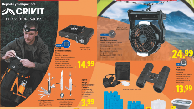 Lidl y su colecci&oacute;n de art&iacute;culos de camping