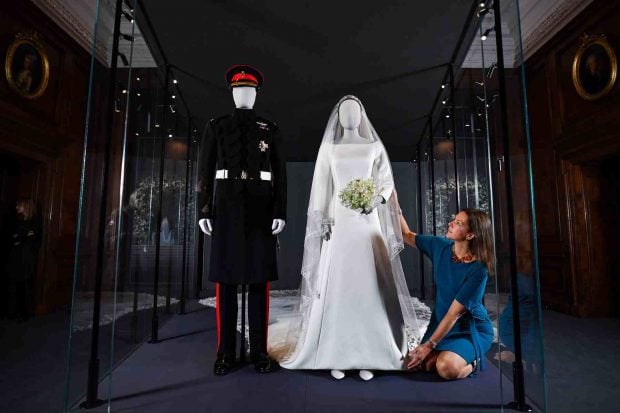 Los trajes de boda de los duques de Sussex. (Foto: Getty Images)