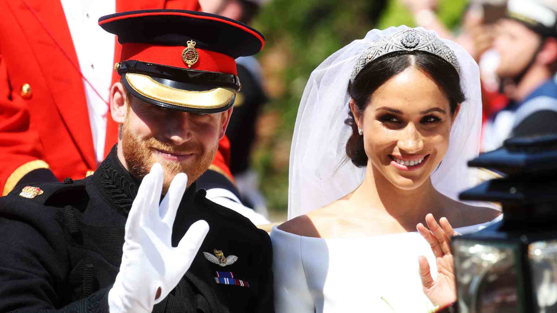 El príncipe Harry y Meghan Markle el día de su boda. (Foto: Getty Images)