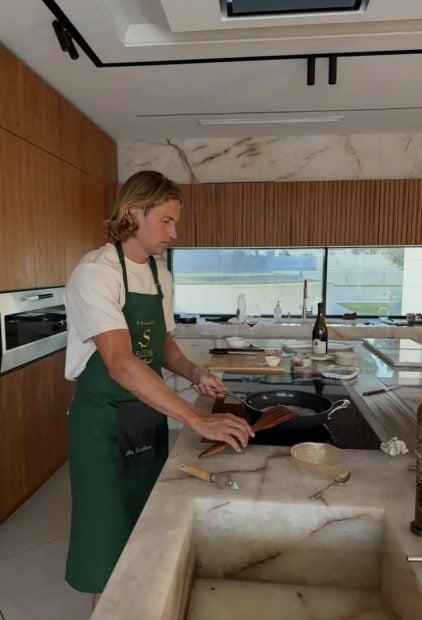 Marcos Llorente, cocina