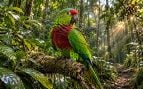 Recuperación loro pecho vinoso, loro pecho vinoso en Argentina, plan de reforestación bosques atlánticos, cómo recuperar especies en Argentina, recuperaciones aves, Argentina recupera ave en extinción plantando árboles.
