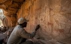 Pinturas rupestres de Kakapel, descubren pinturas prehistóricas en Kenia, arte rupestre en África, quién pintó las pinturas rupestres.