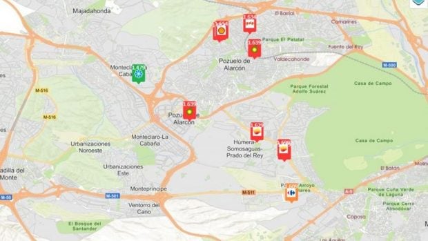 precio Madrid 25 mayo