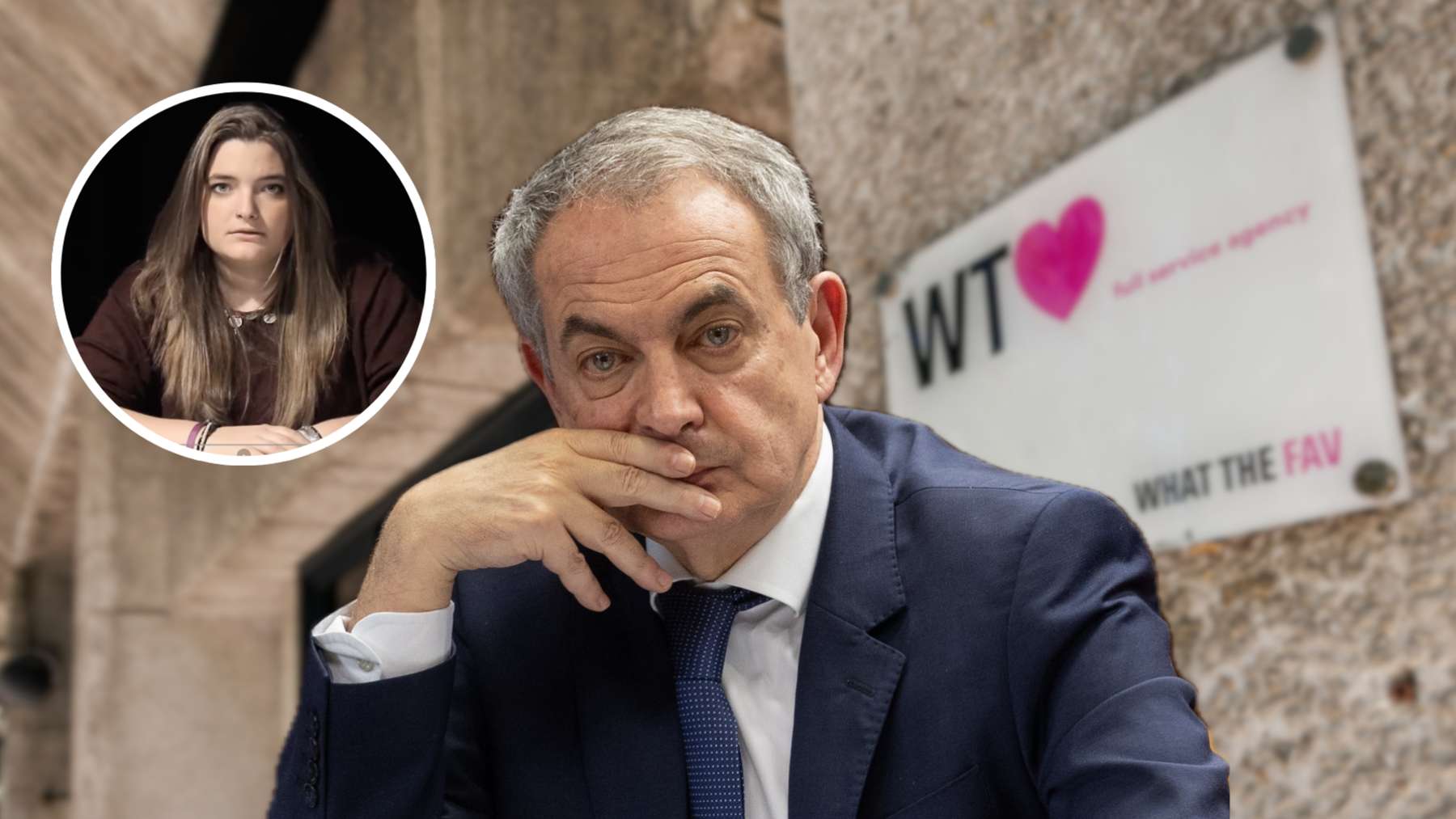 Alba Rodríguez Espinosa y José Luis Zapatero. (Foto: Europa Press y RRSS)