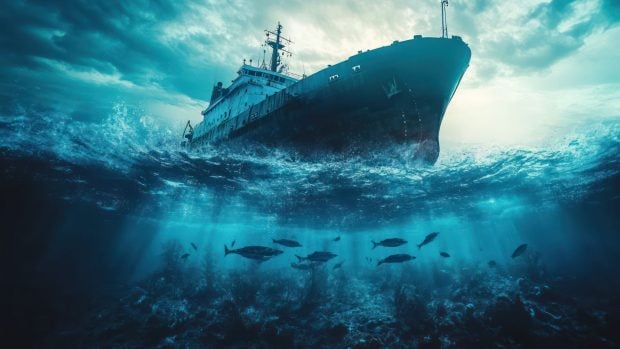 barcos y peces