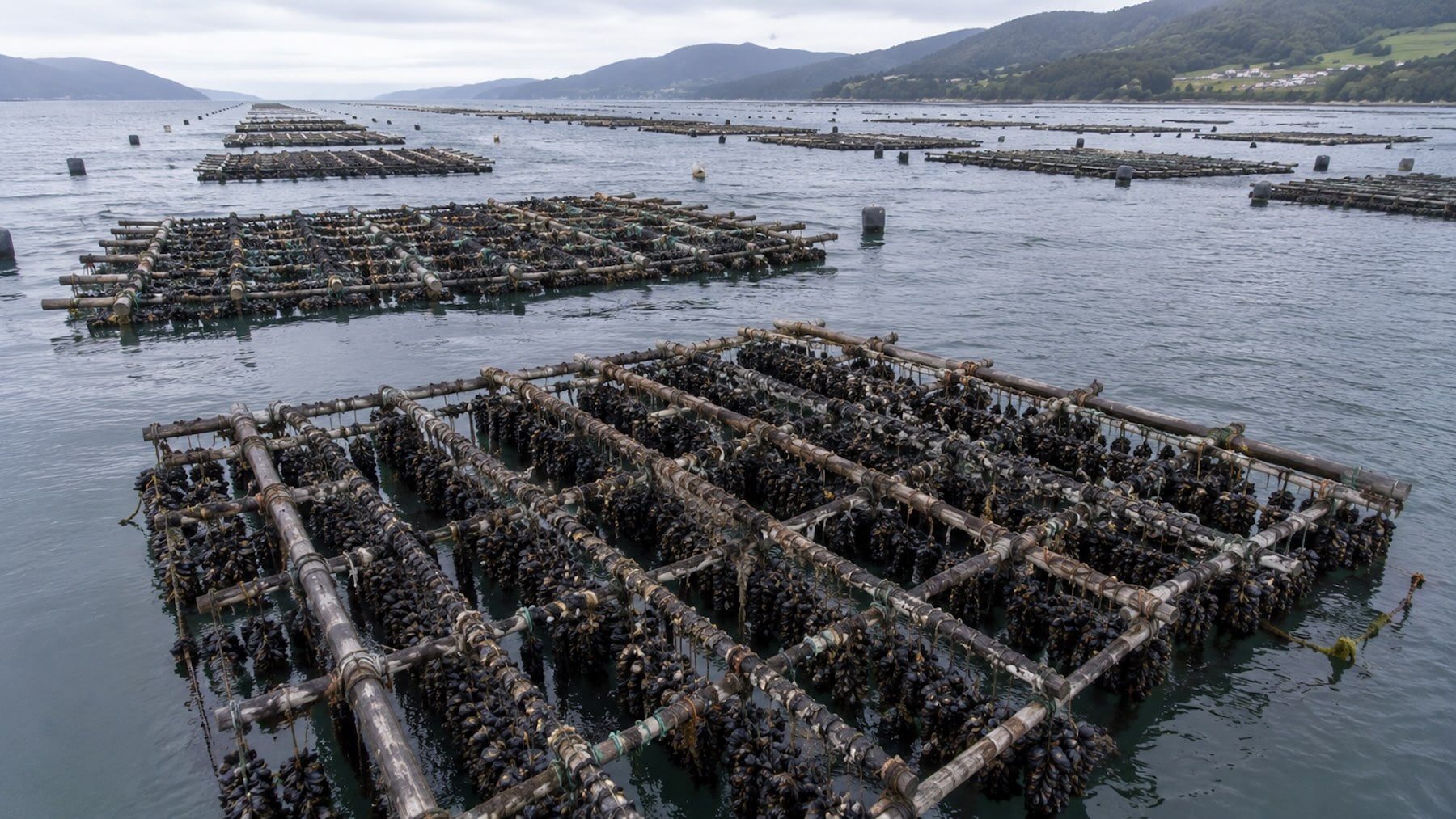 Honda preocupación entre los mariscadores: una toxina diarreica obliga a cerrar el 97% de todas las bateas de mejillones en Galicia