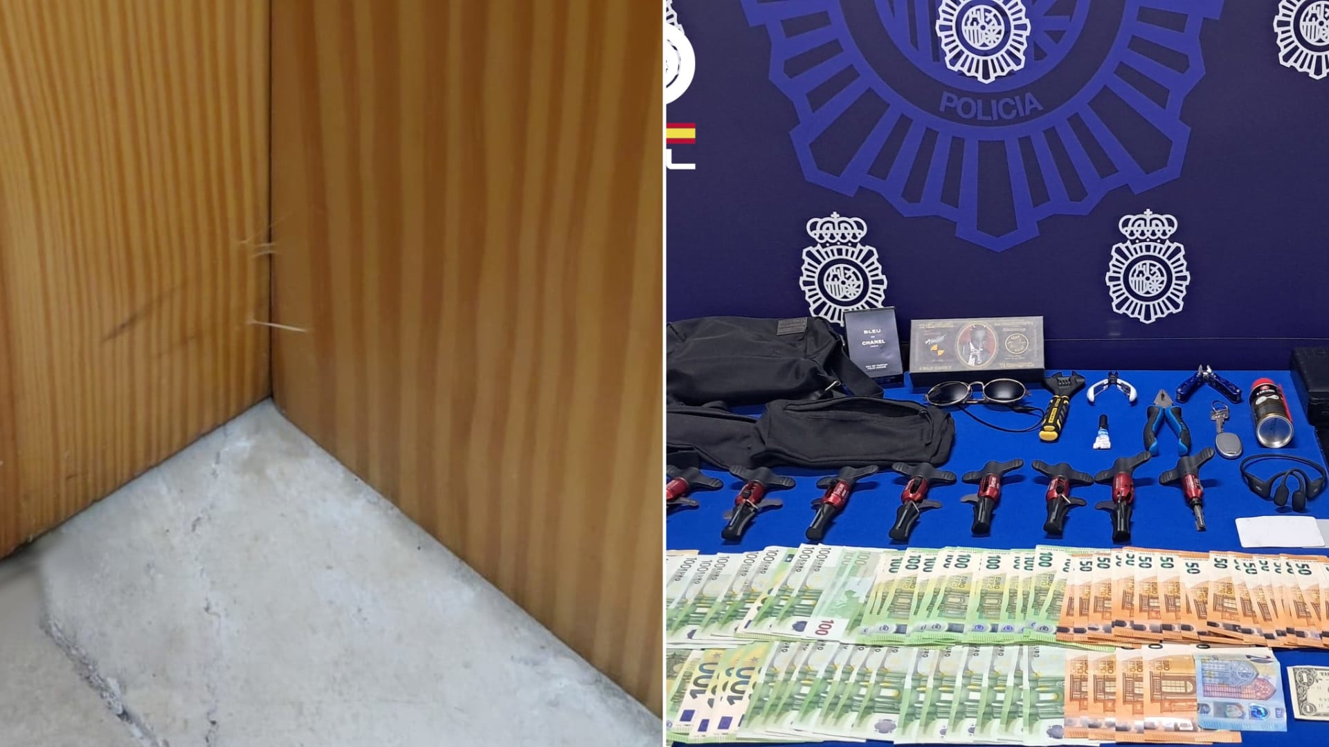 Un hilo de pegamento en la puerta: así vigilaba la banda de ladrones georgianos a sus objetivos en Mallorca